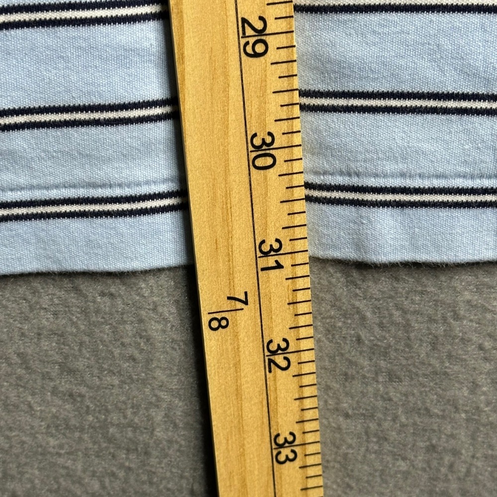 Polo Ralph Lauren Mens Striped Polo Shirt 4XB Light Blue Black White Pony - Picture 3 of 8